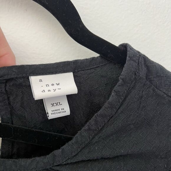 A‎ New Day Women's 3/4 Sleeve Bubble Hem Top Size 2x - Picture 2 of 6